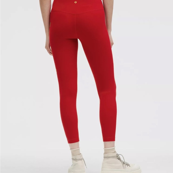 Lululemon Lunar New Year Align NWT High-Rise Pant 25” Dark Red - Picture 5 of 7